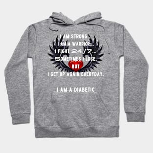 Proud Diabetic Winged Heart Hoodie